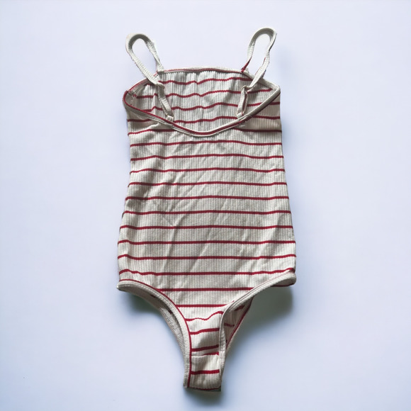 Flynn Skye Marley Bodysuit in Red/White Stripe - Picture 4 of 7